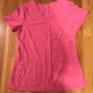 Heart soul Pink Scrub set